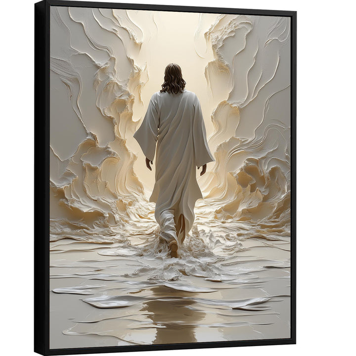 Jesus Wall on Water 3D Art
