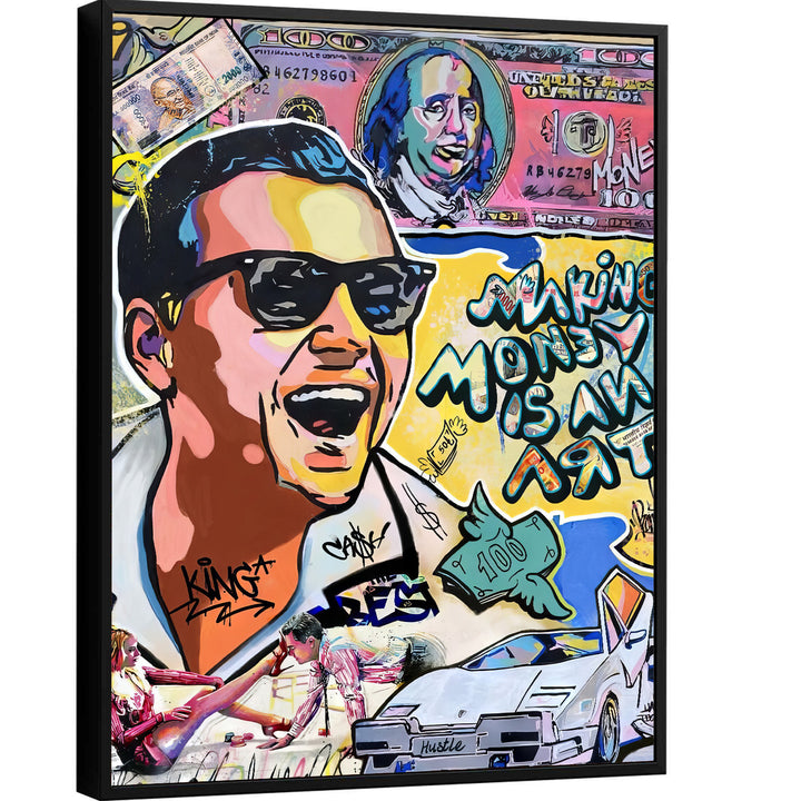 Wolf Of Wall Street Making Money Is An Art Movie Canvas Print