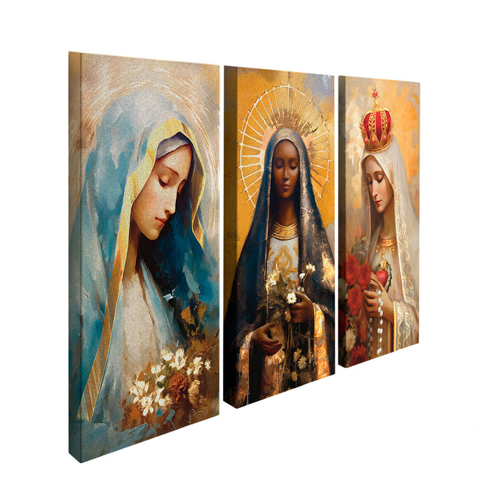 Our Lady of Grace, Fatima and Aparecida Catholic Art  Spiritual Catholic Prints