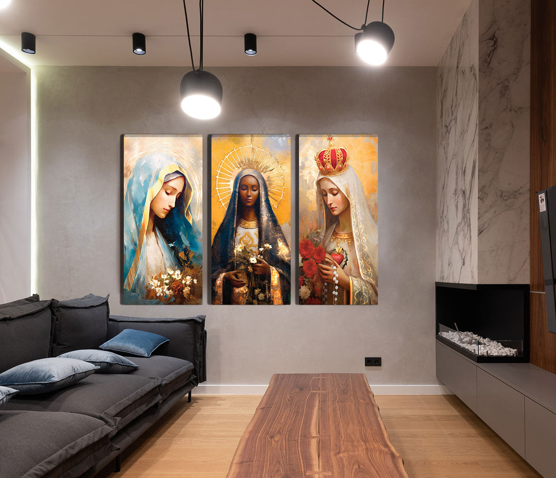 Our Lady of Grace, Fatima and Aparecida Catholic Art  Spiritual Catholic Prints