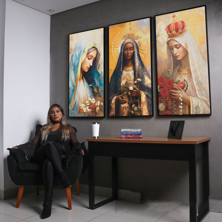 Our Lady of Grace, Fatima and Aparecida Catholic Art  Spiritual Catholic Prints