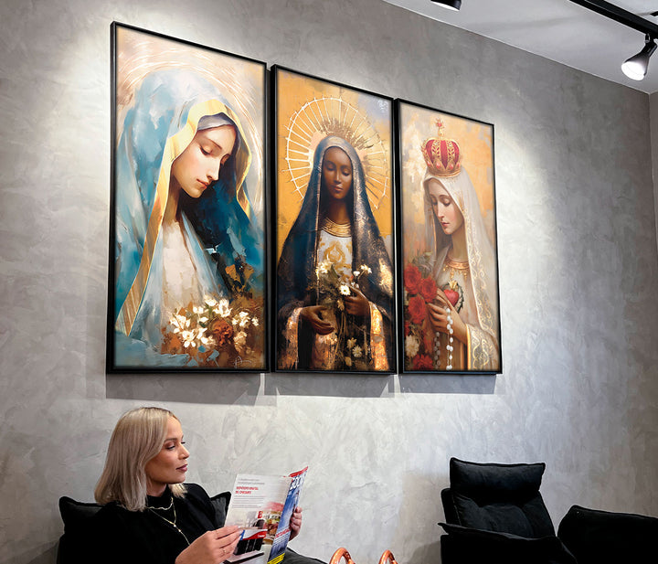 Our Lady of Grace, Fatima and Aparecida Catholic Art  Spiritual Catholic Prints
