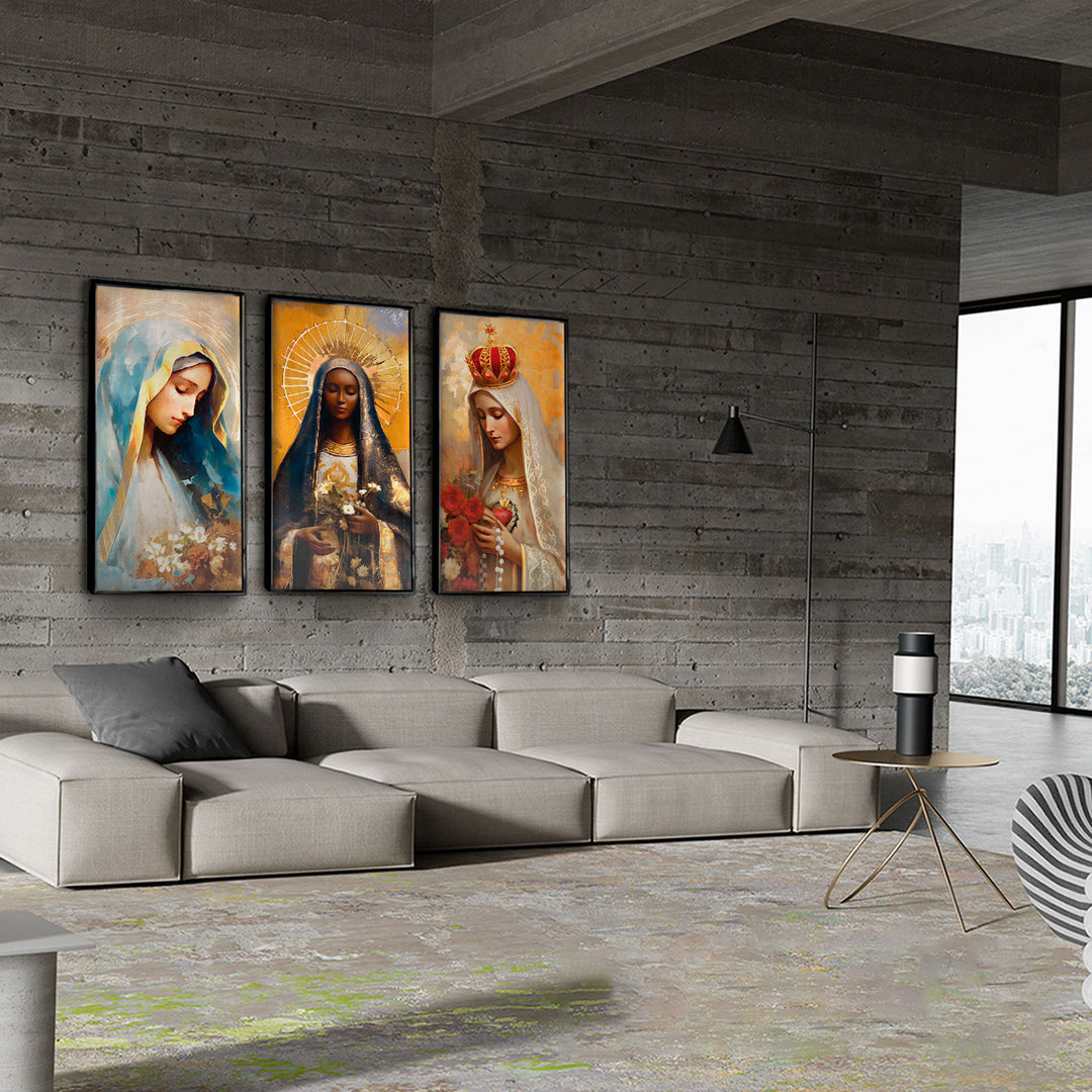 Our Lady of Grace, Fatima and Aparecida Catholic Art  Spiritual Catholic Prints