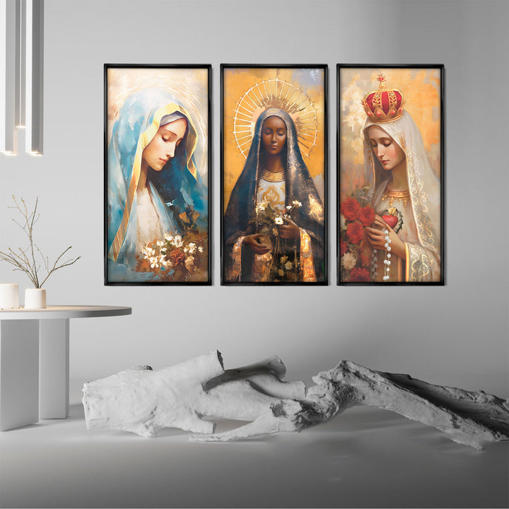 Our Lady of Grace, Fatima and Aparecida Catholic Art  Spiritual Catholic Prints