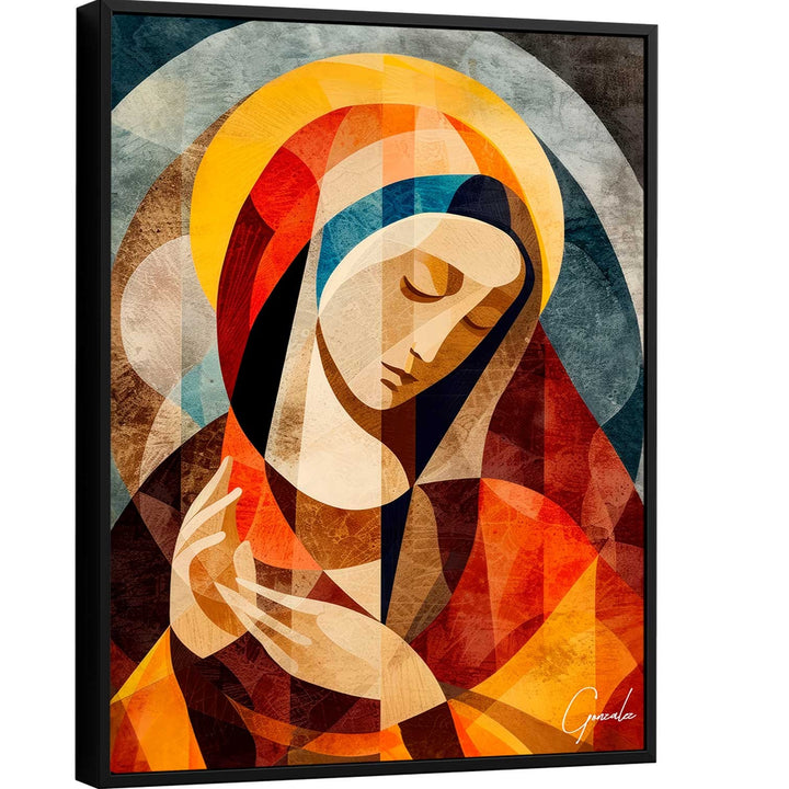 Abstract Painting of Virgin Mary