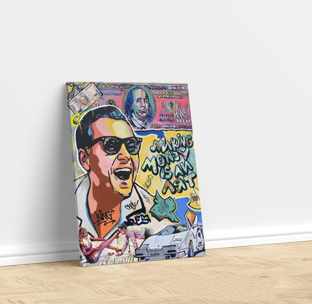 Wolf Of Wall Street Making Money Is An Art Movie Canvas Print