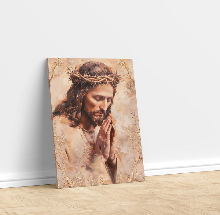 Jesus Praying Religious Sacred Art
