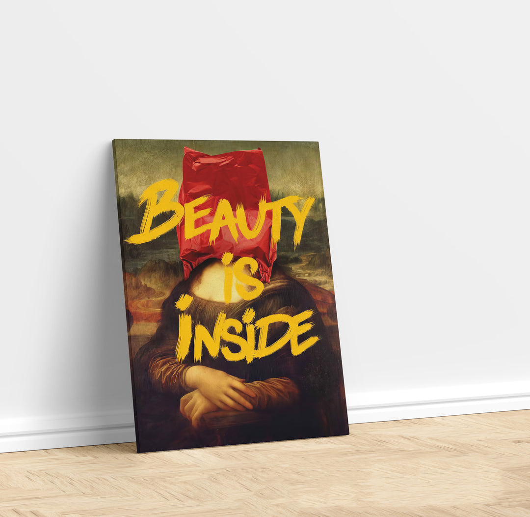 Mona Lisa Painting Beauty Is Inside Pop Art