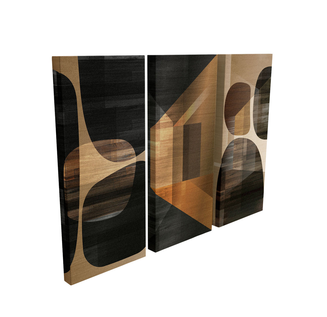 Abstract 3 Peice Wall Art