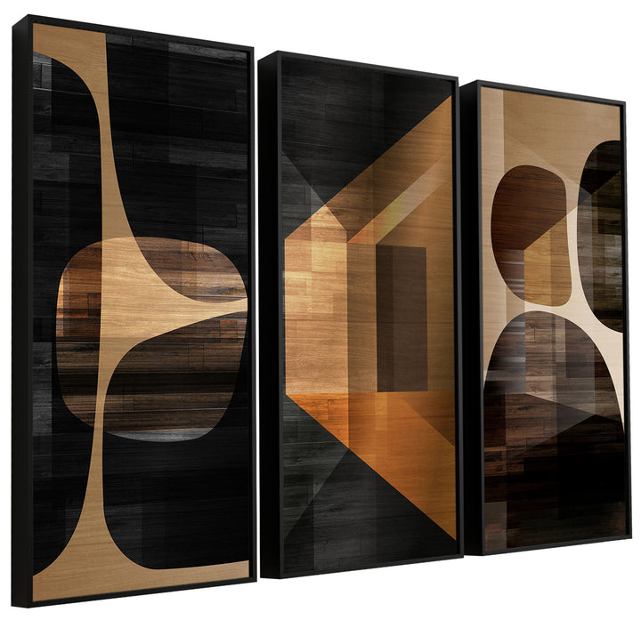 Abstract 3 Peice Wall Art