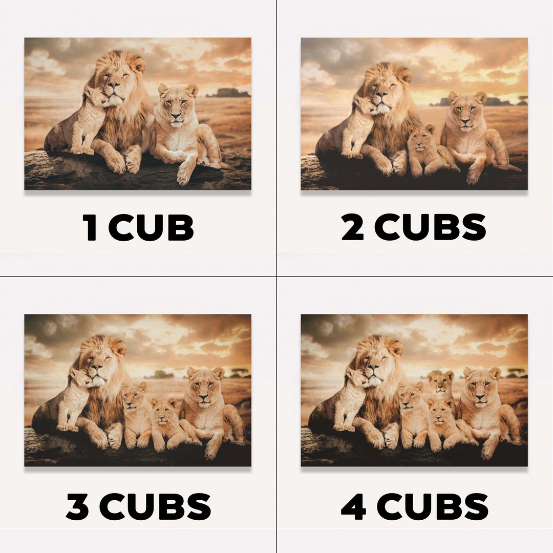 Lion Family Wall Art