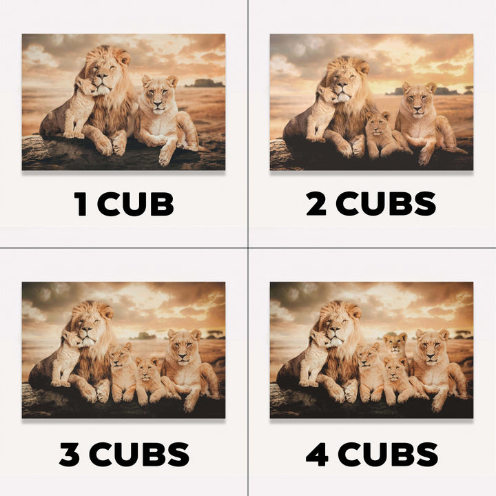 Lion Family Wall Art
