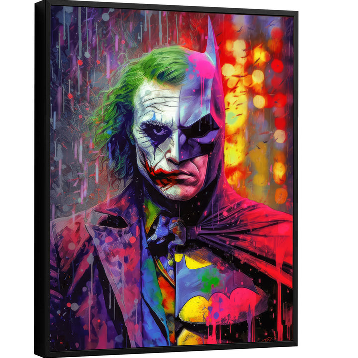Bat vs Joker Graffiti Poster