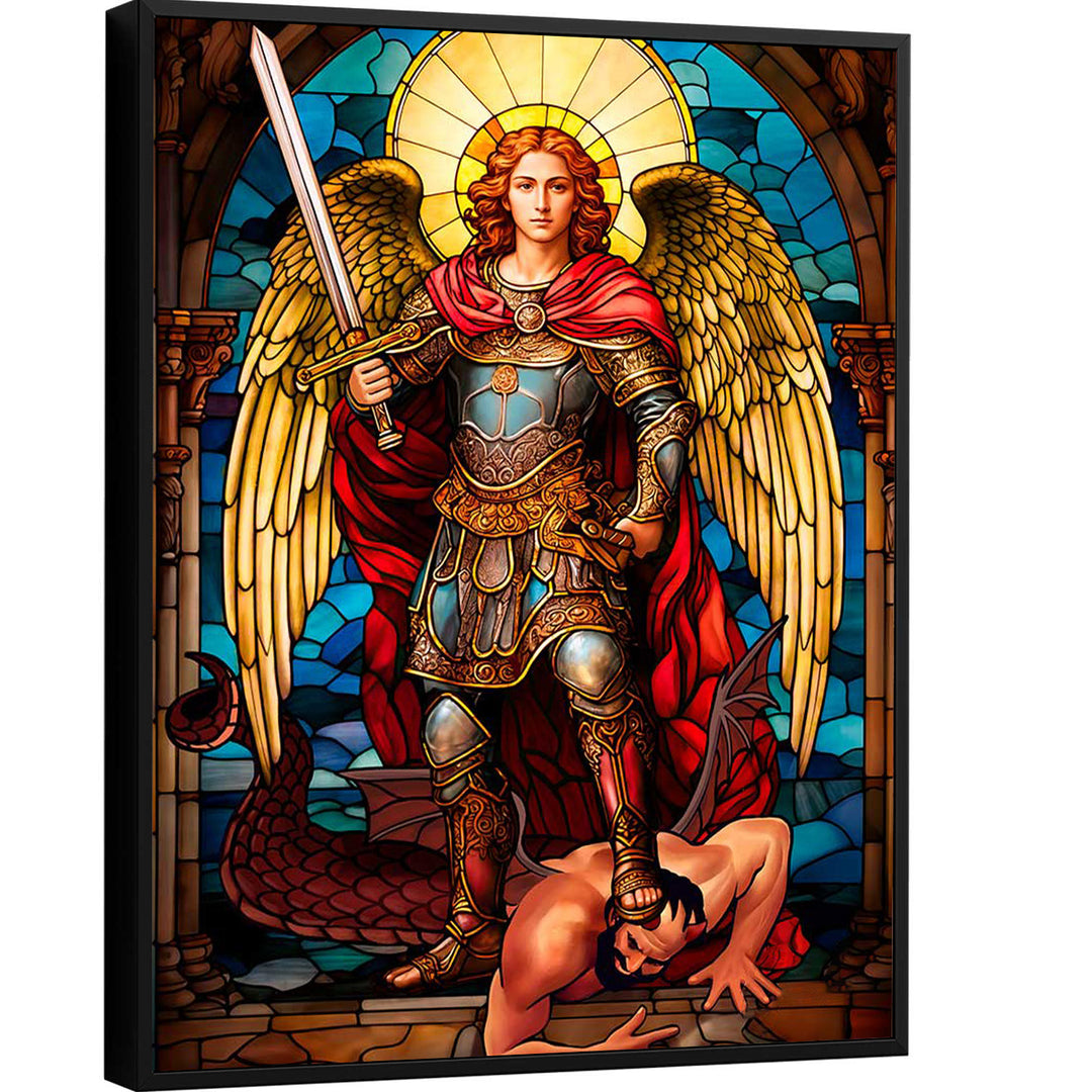 Saint Michael the Archangel Painting - Altar Version