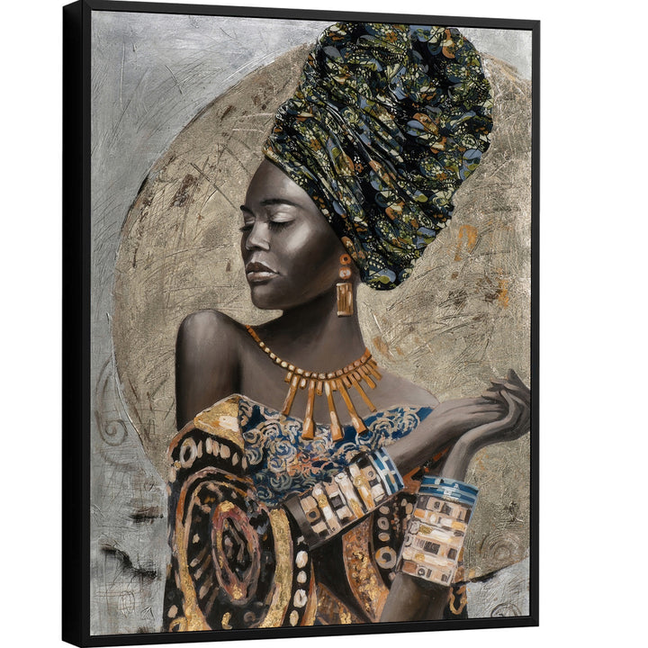 Black African Woman Abstract Painting