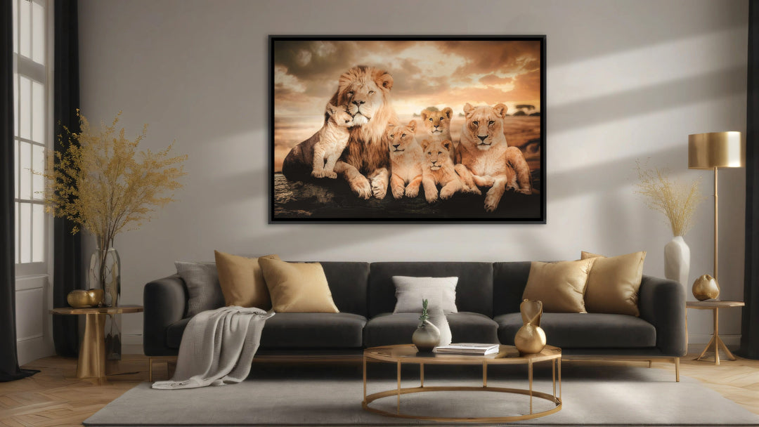 Lion Family Wall Art