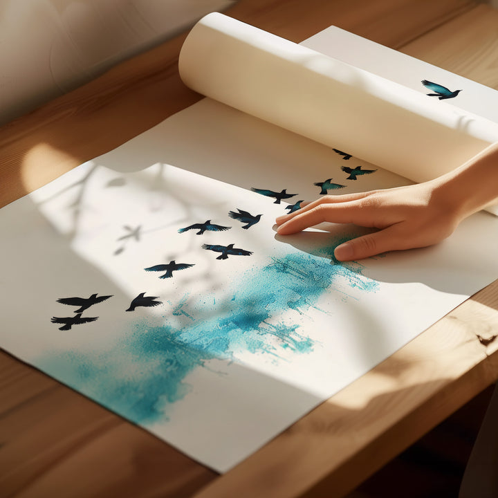 Minimalist Birds Canvas Wall Art – Freedom & Harmony