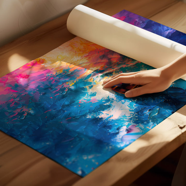 Abstract Sea Colorful Canvas Print