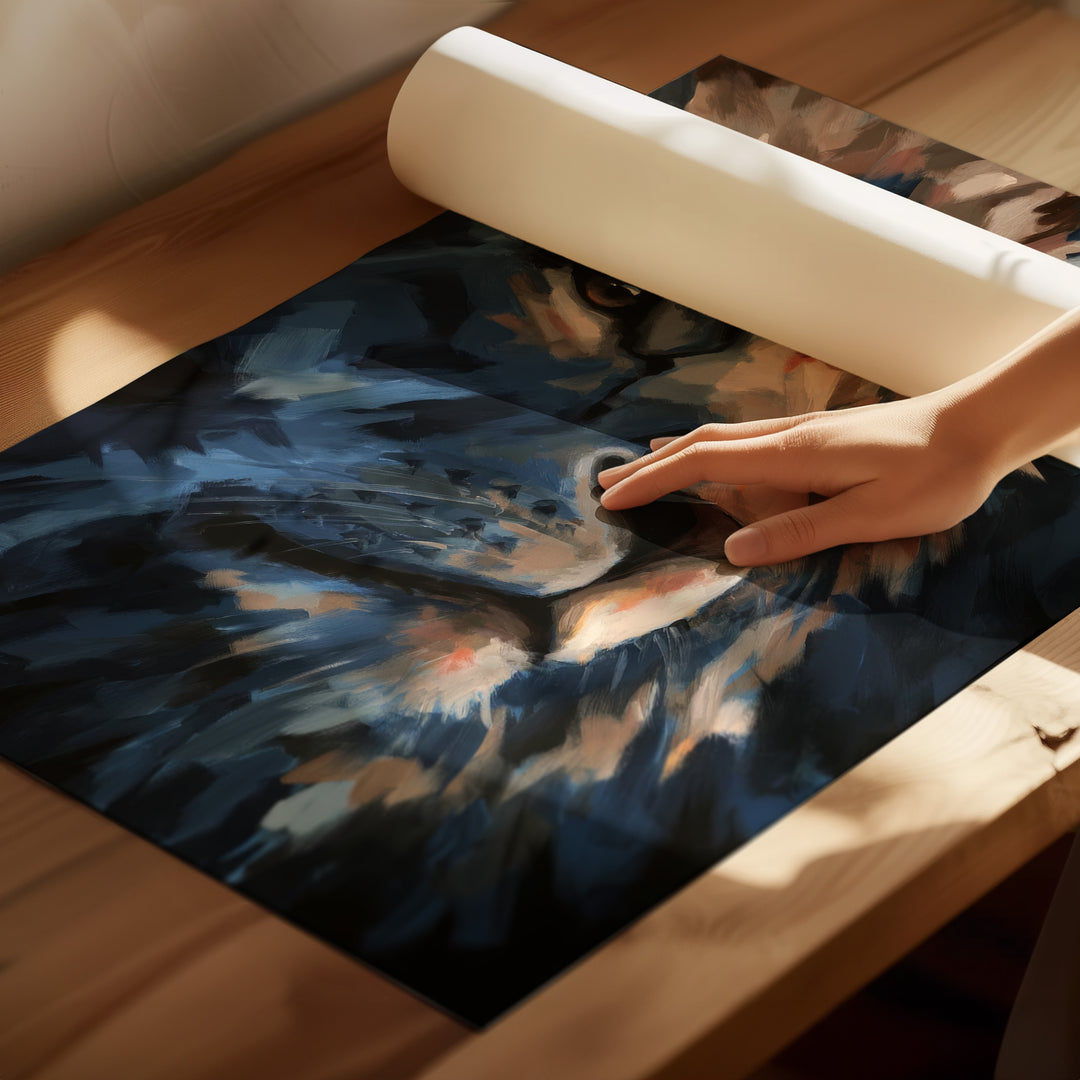 Majestic Lion Canvas – Abstract King Of The Wild