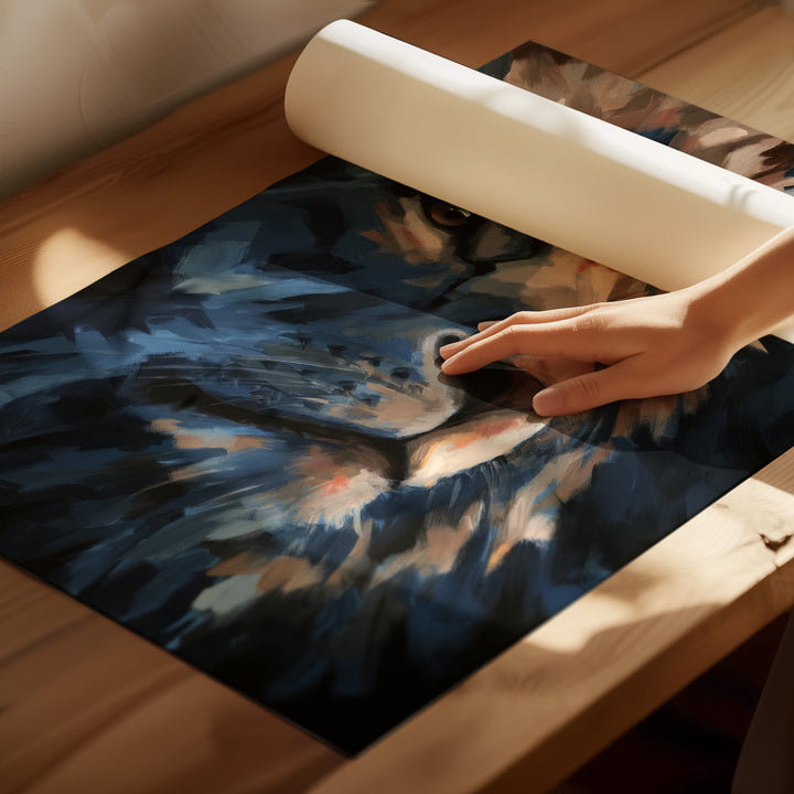 Majestic Lion Canvas – Abstract King Of The Wild