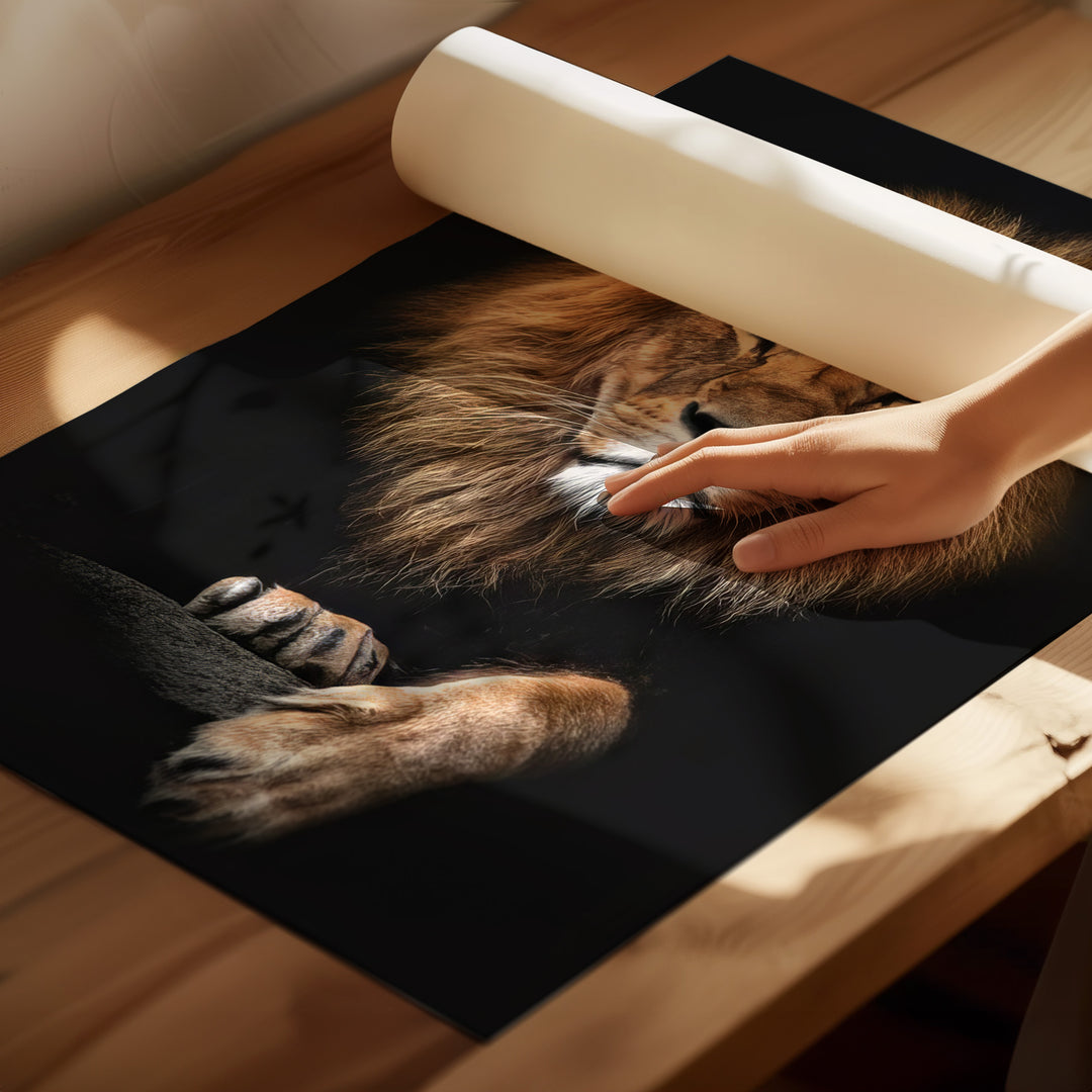Focused Lion Wall Art