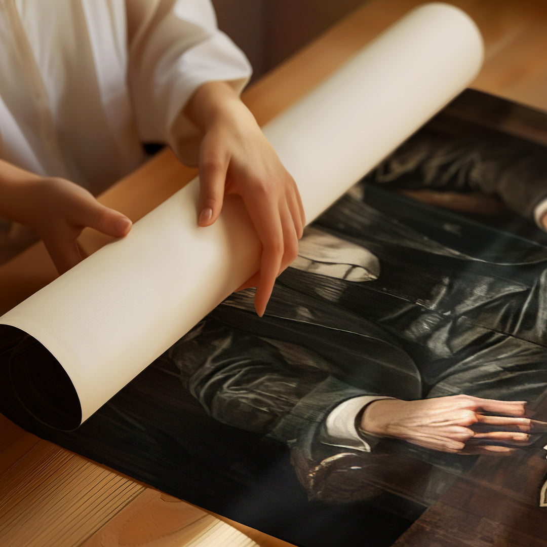 The Shelbys' Mafia Style Wall Art – 3 Piece Gangster Table Canvas Print