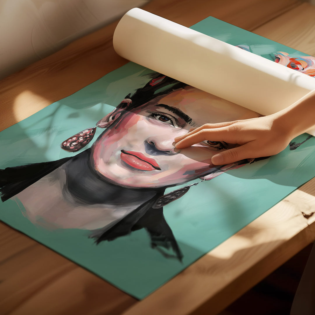 Frida Kahlo Portrait Canvas – Modern Feminine Art