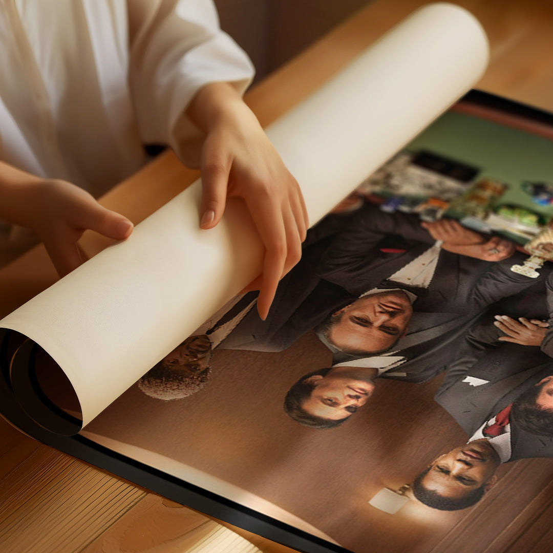 Gangsters Club Canvas Print – Dark Cinematic Art for Wall