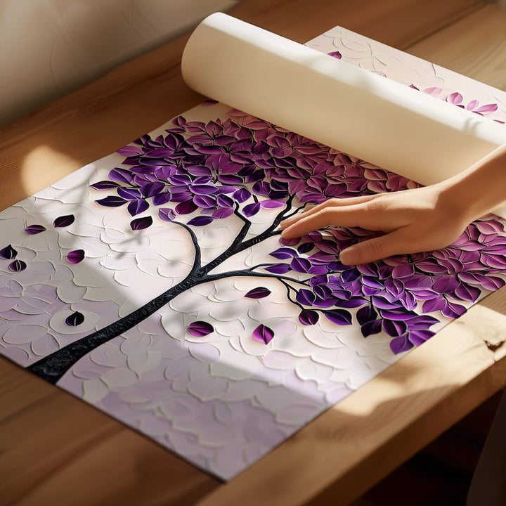 Abstract Violet Tree of Life