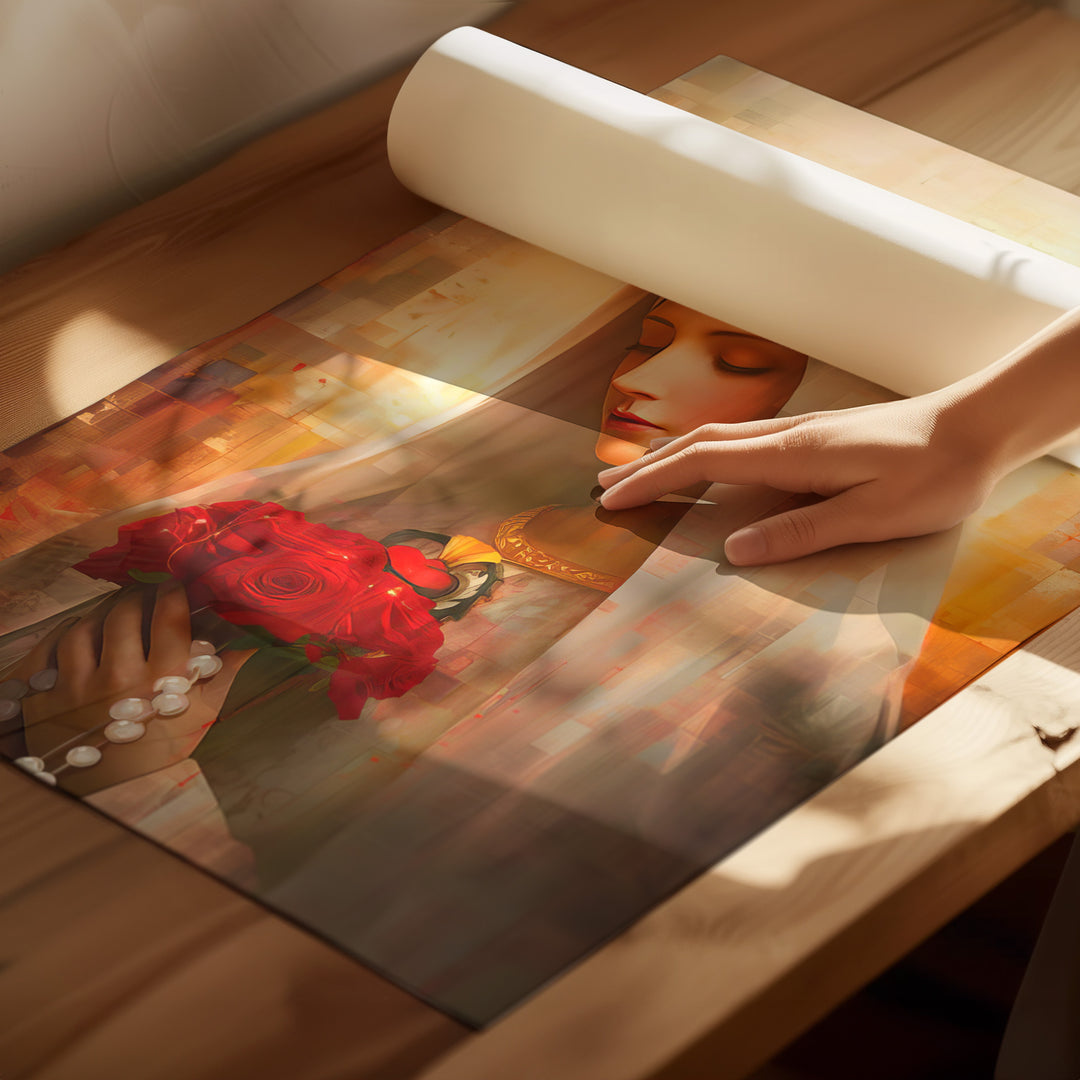 Our Lady of Fatima Grid Art Canvas
