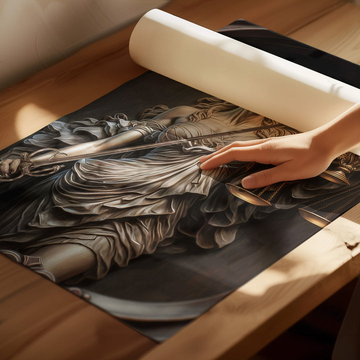 Goddess of Justice Themis Law Wall Art