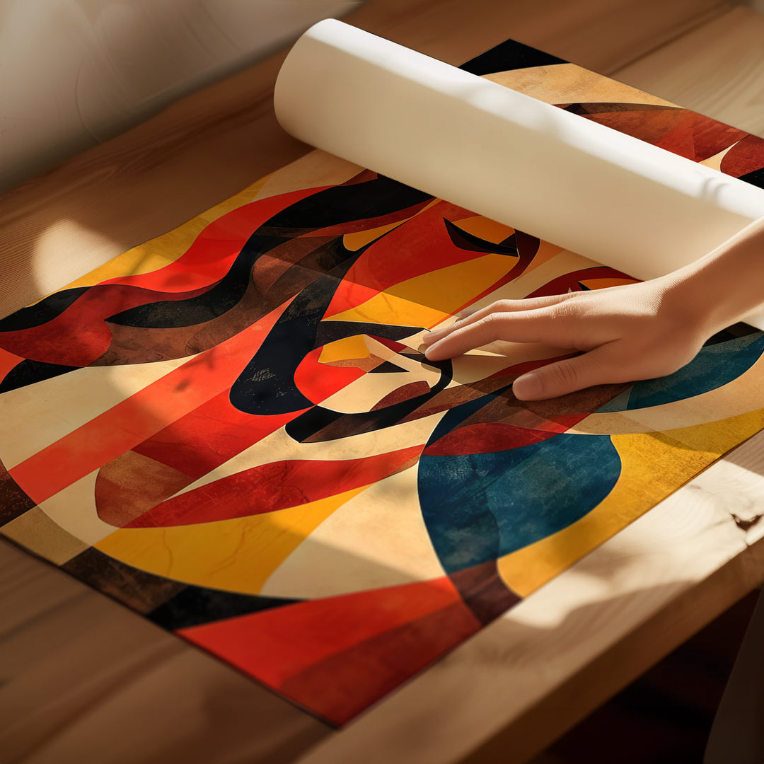 Abstract Jesus Painting