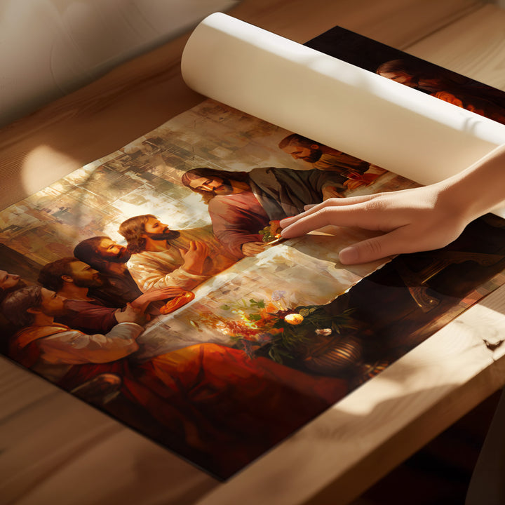 The Last Supper Abstract Religious Painting