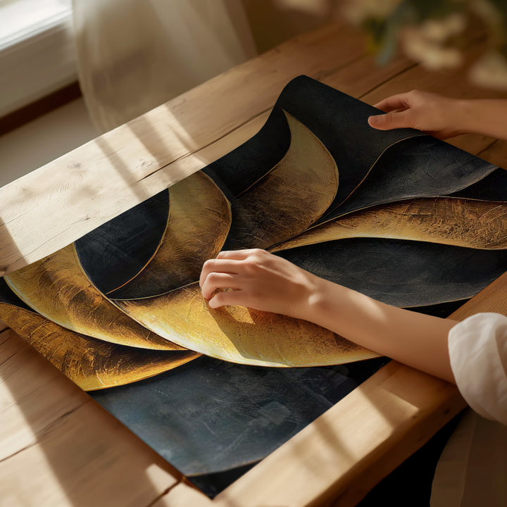 Abstract Painting Growing Foliage
