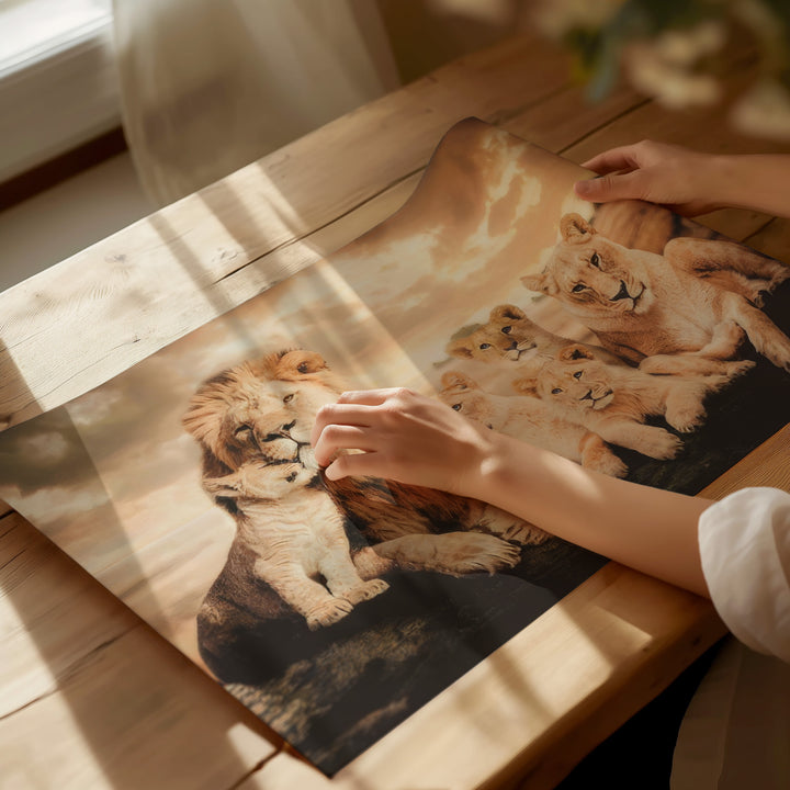 Lion Family Wall Art