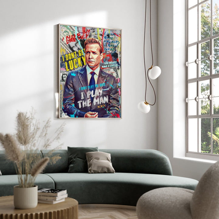 NYC Lawyer Pop Art Play the Man Quote (Suits Inspired)