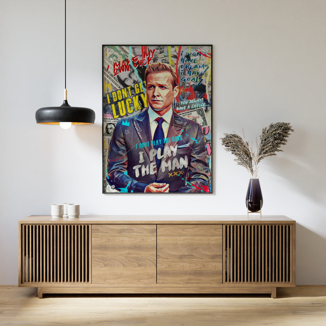 NYC Lawyer Pop Art Play the Man Quote (Suits Inspired)