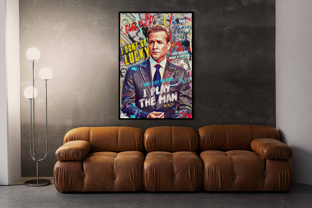 NYC Lawyer Pop Art Play the Man Quote (Suits Inspired)