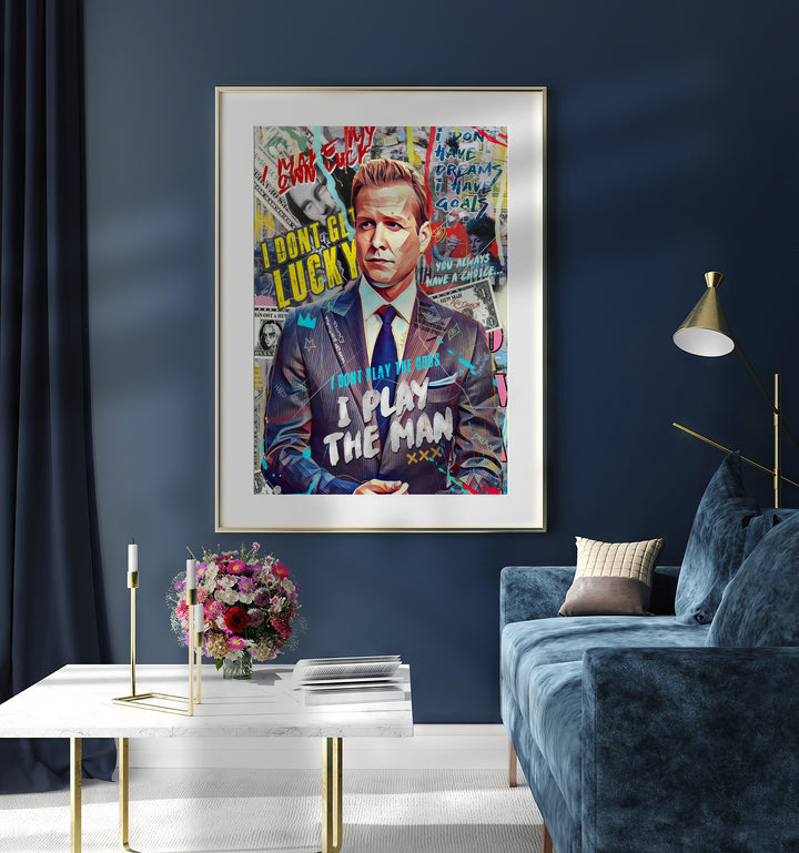 NYC Lawyer Pop Art Play the Man Quote (Suits Inspired)