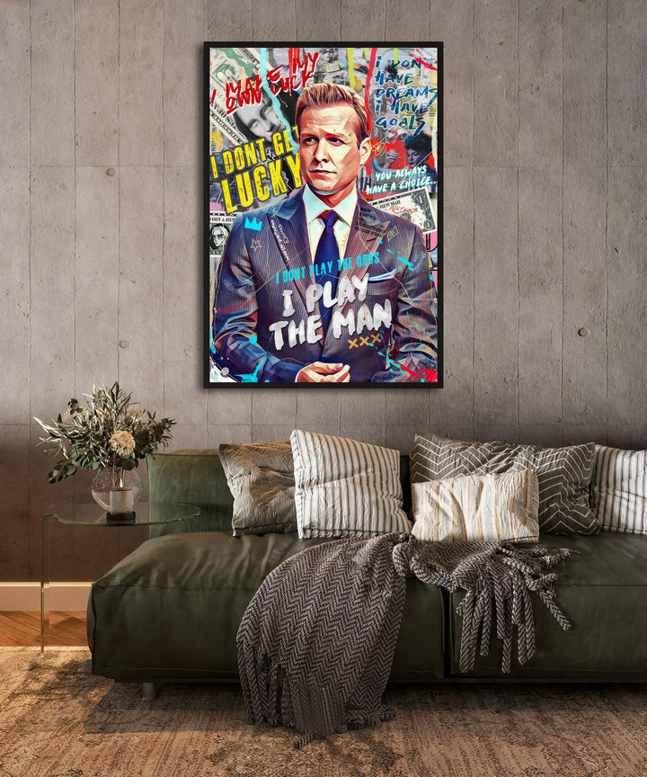 NYC Lawyer Pop Art Play the Man Quote (Suits Inspired)