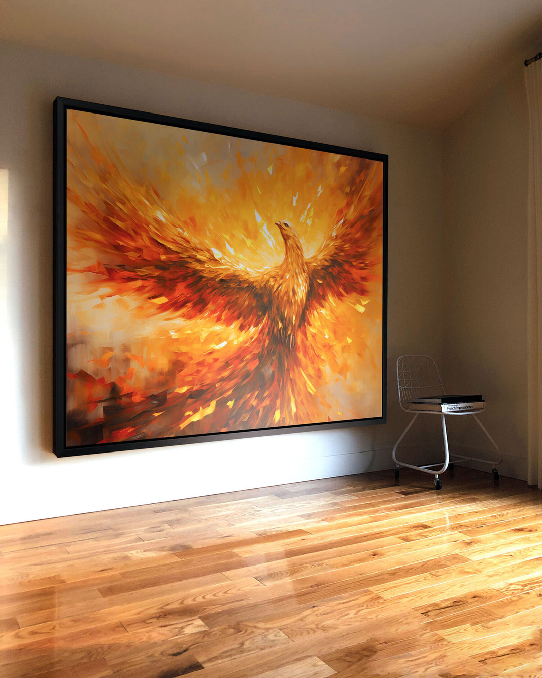Phoenix Rebirth Canvas Art – Majestic Fire Bird Wall Decor