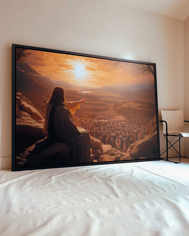 Jesus and His Followers Canvas – Spiritual Wall Art