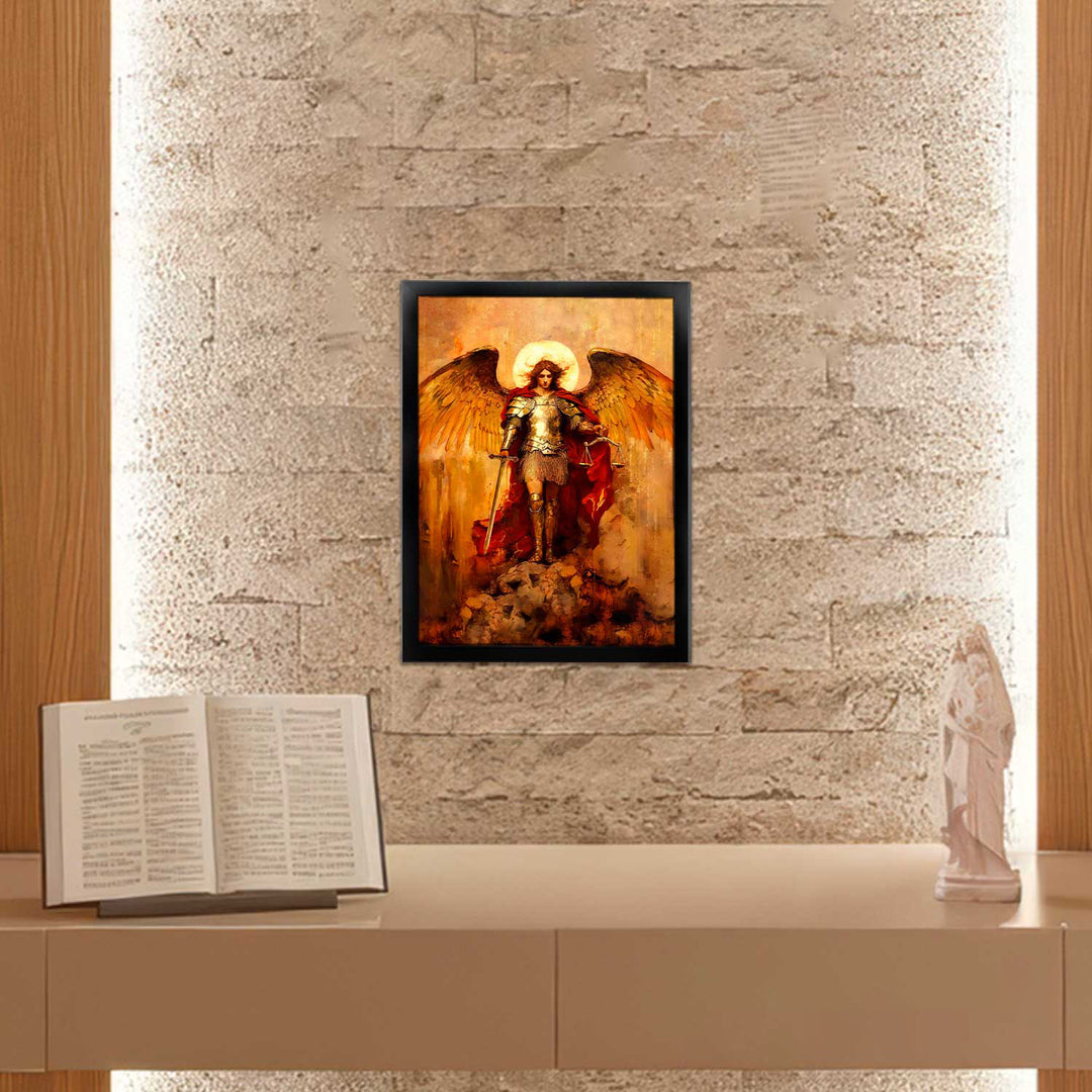 Saint Michael the Archangel Strati D'Arte Painting - Altar Version