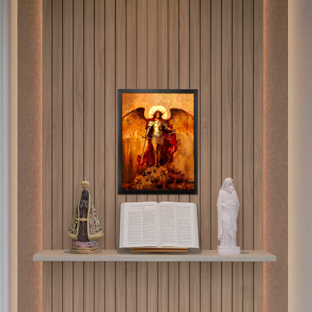 Saint Michael the Archangel Strati D'Arte Painting - Altar Version