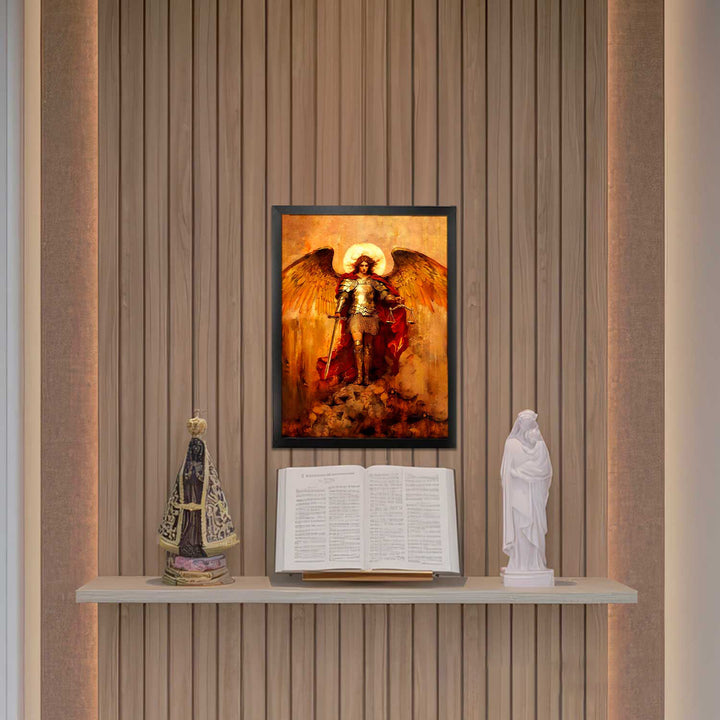 Saint Michael the Archangel Strati D'Arte Painting - Altar Version