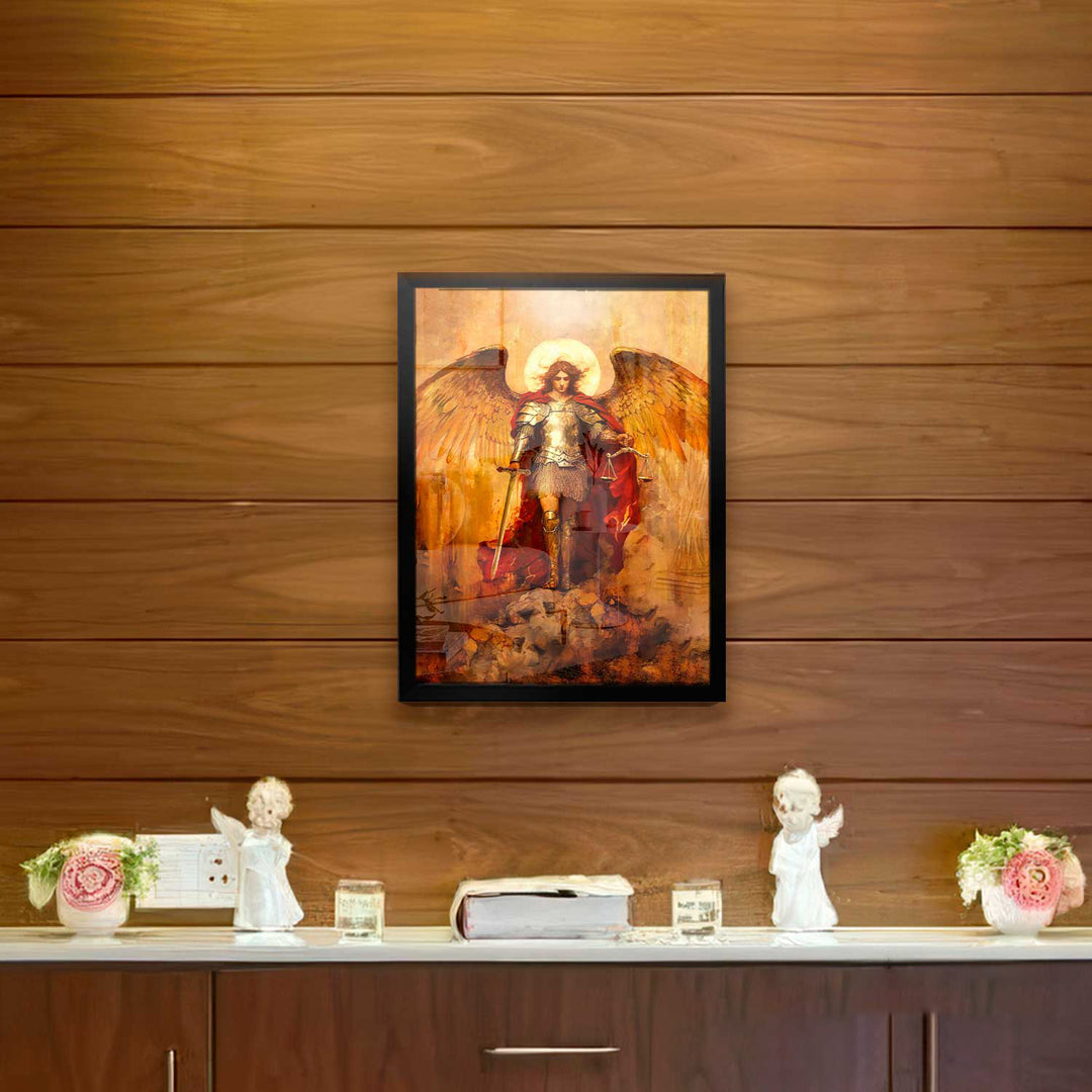 Saint Michael the Archangel Strati D'Arte Painting - Altar Version