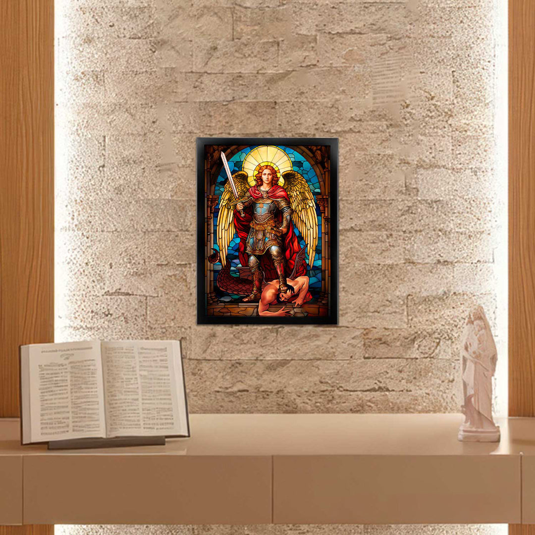 Saint Michael the Archangel Painting - Altar Version