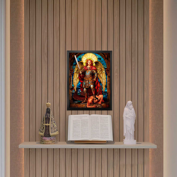 Saint Michael the Archangel Painting - Altar Version