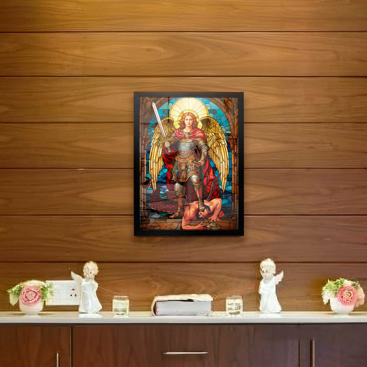 Saint Michael the Archangel Painting - Altar Version