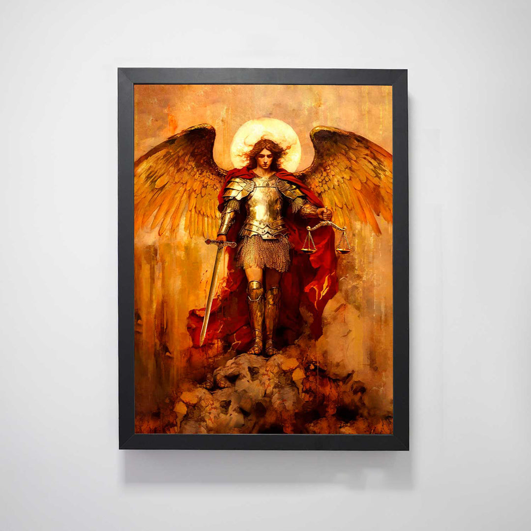 Saint Michael the Archangel Strati D'Arte Painting - Altar Version